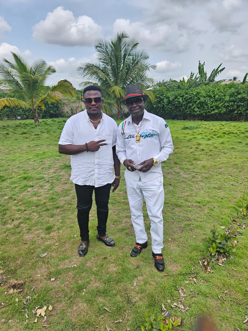 Mike Sarpong (Leading Backing Vocalist) and Amakye Dede