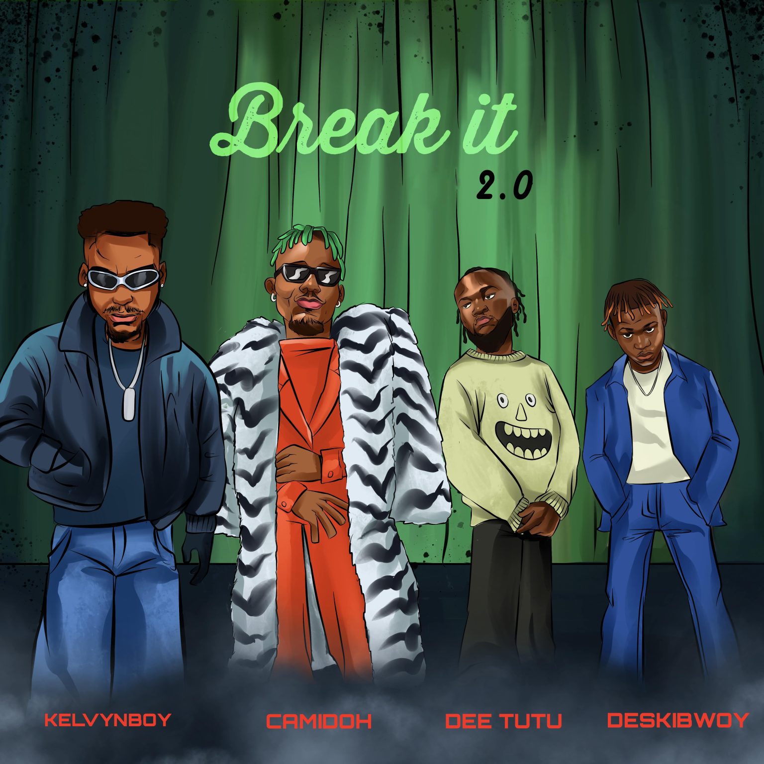 ARTWORK: Kelvyn Boy & Camidoh - Break It 2.0 Ft. Dee Tutu & Deskibwoy