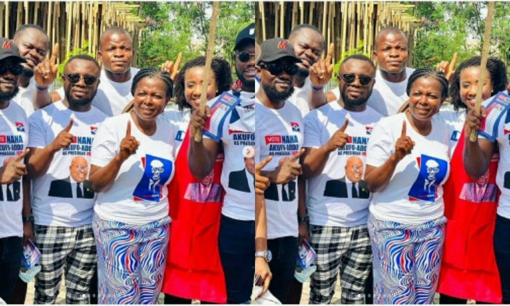 Big Wahala As John Dumelo's Colleague Actors Storm His District To Campaign Against Him