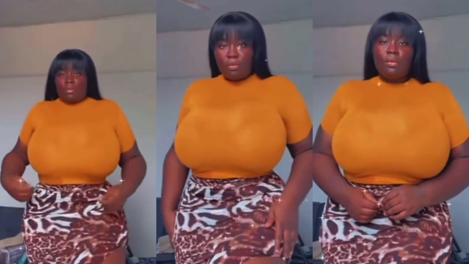 Video: Maame Serwaa flaunts her huge melons to entice her male fans