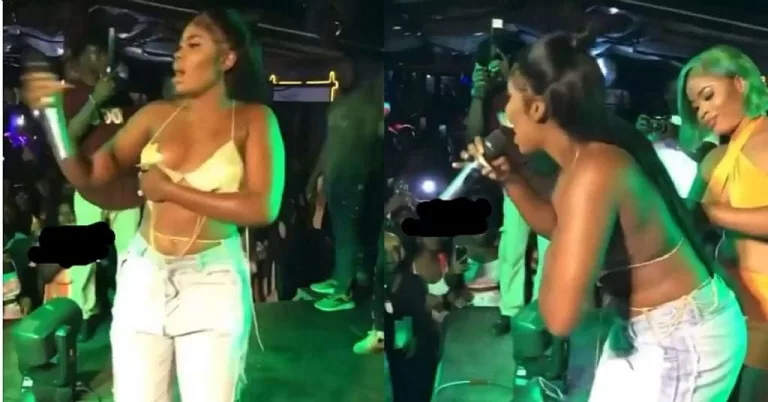 Yaa Jackson shows off her boobs during performance on stage Yaa Jackson shows off her boobs during performance on stage