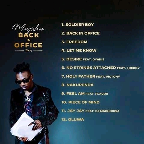 Mayorkun – Back In Office Full Album