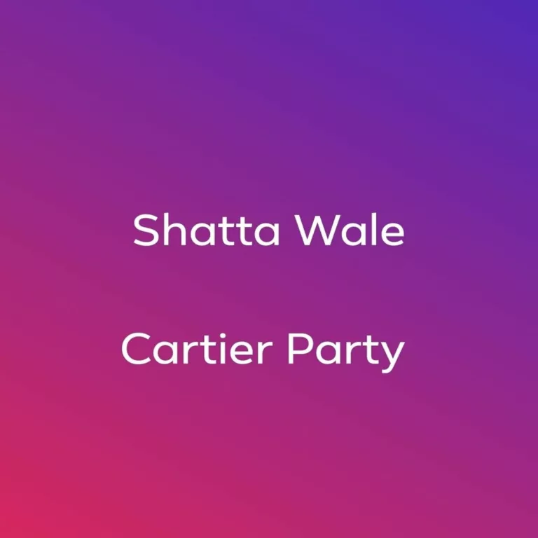 Shatta Wale – Cartier Party Shatta Wale - Cartier Party