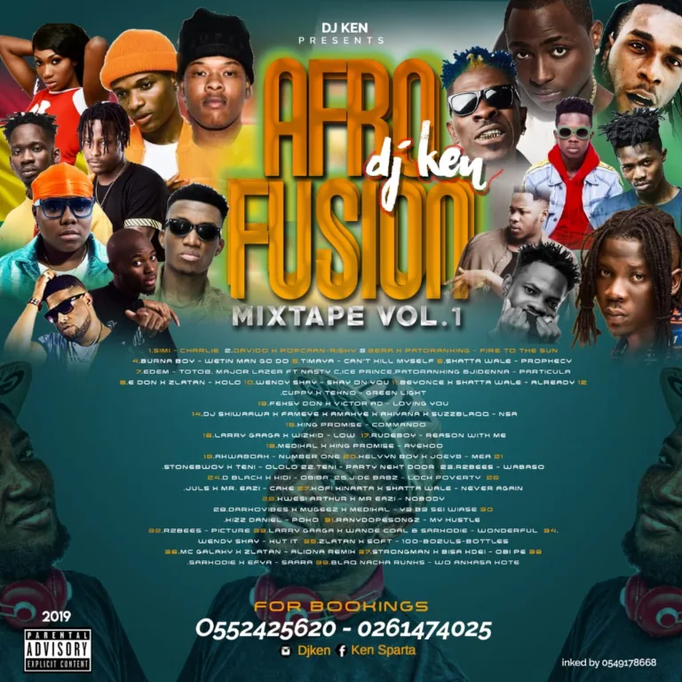 DJ Ken – AfroFusion Mixtape Vol.1 DJ Ken - AfroFusion Mixtape Vol.1