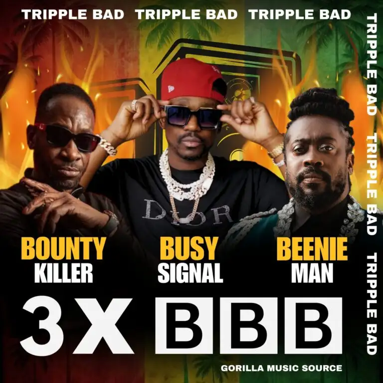 Busy Signal – 3X BBB (Tripple Bad) ft. Bounty Killer & Beenie Man Busy Signal - 3X BBB (Tripple Bad) ft. Bounty Killer & Beenie Man