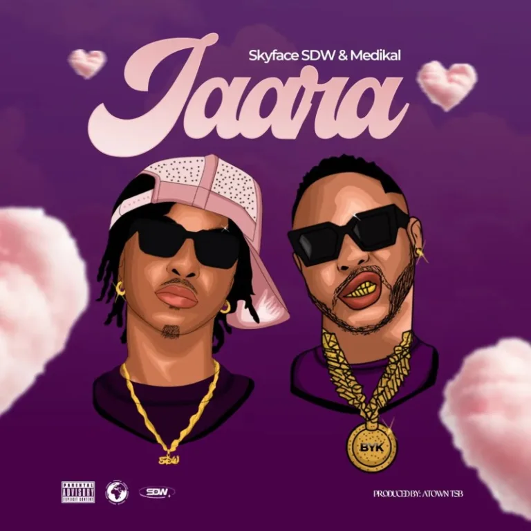 Asakaa rapper Skyface SDW is back with a potential hit song tagged "Jaara". The song features Medikal. Produced by Atown Tsb. plays for 2:44 seconds. 